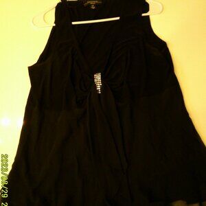 Women's Black Dressy Top Size XL
